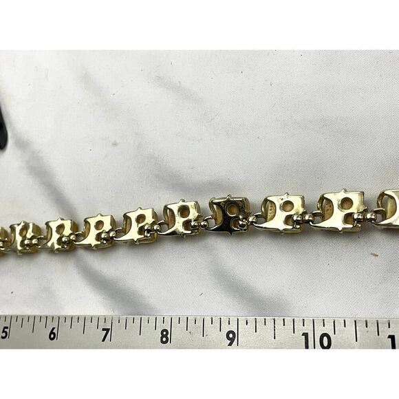 VTG Coro Confetti Necklace Thermoset Lucite with Gold Flecks 16" Signed MCM - Picture 12 of 16